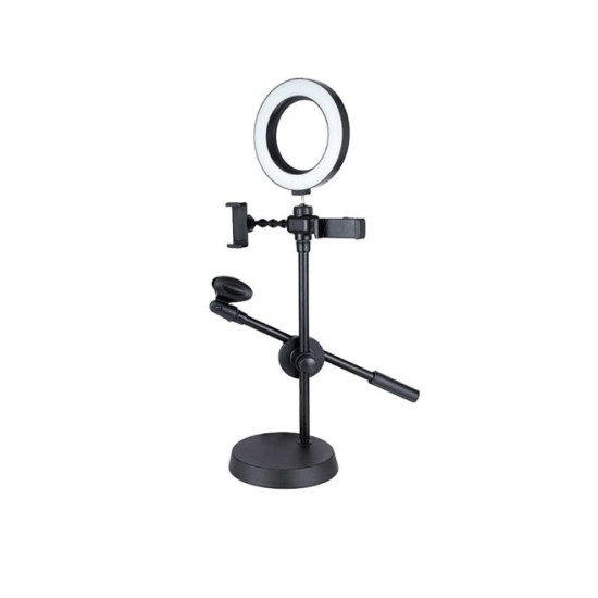 RING LIGHT STAND WITH PHONE HOLDER ZM-34C 10.0" RING LIGHT STAND WITH PHONE HOLDER ZM-34C 10.0"